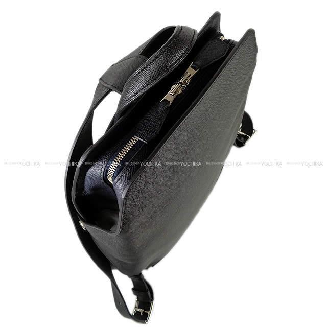 Hermes エルメス バックパック リュックサック シティバック27 黒 ブラック Xブルーインディゴ エプソンスープル シルバー金具 新品未使用