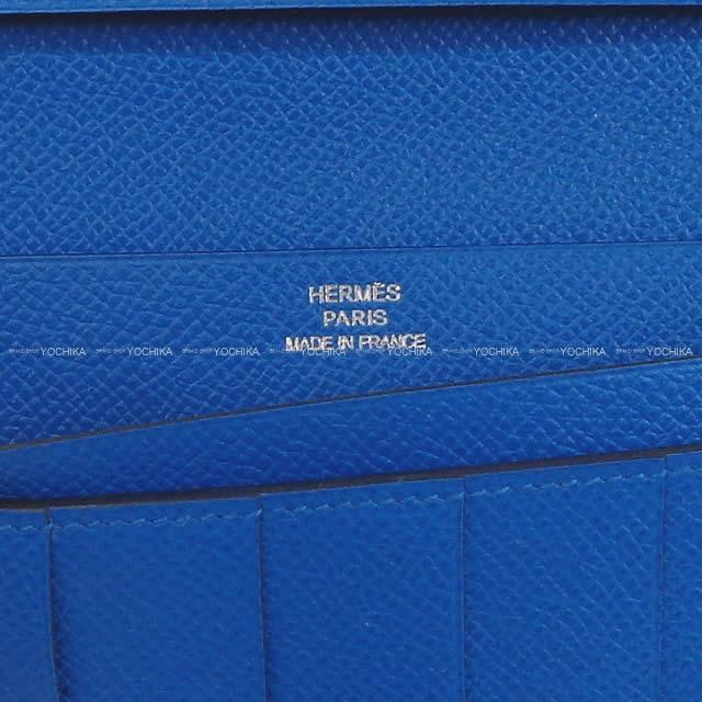 2018年 秋冬 新作 HERMES エルメス 長財布 ベアンスフレ ヴェルソ ブルーインクXブルーゼリージュ 新品