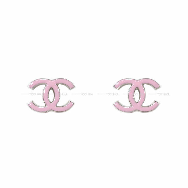 CHANEL シャネル シンプル ココマーク ミニピアス ピンク AB0436 新品