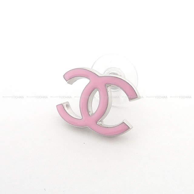 CHANEL シャネル シンプル ココマーク ピアス ピンク AB0434 新品 