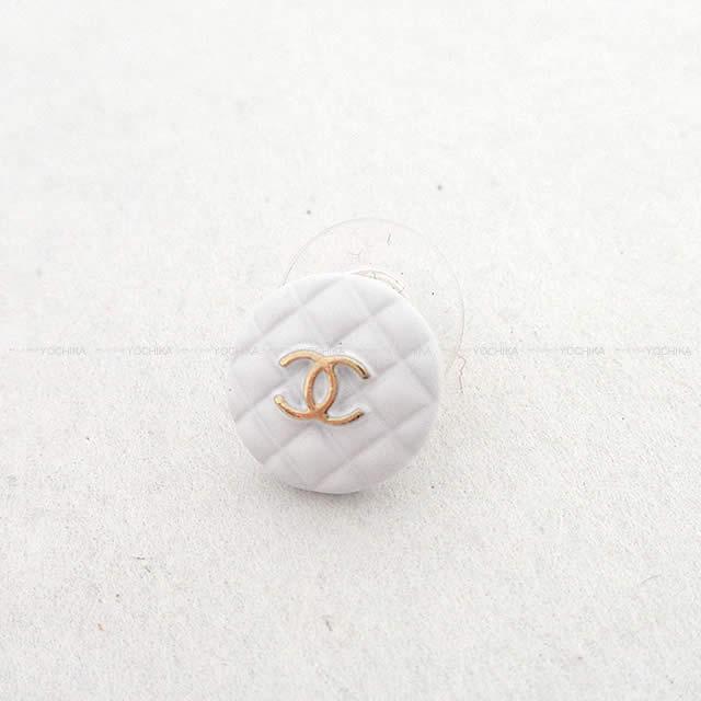 2018年 新作 CHANEL シャネル ドーム ココマーク フリル ピアス ピンクX白 A96890 新品