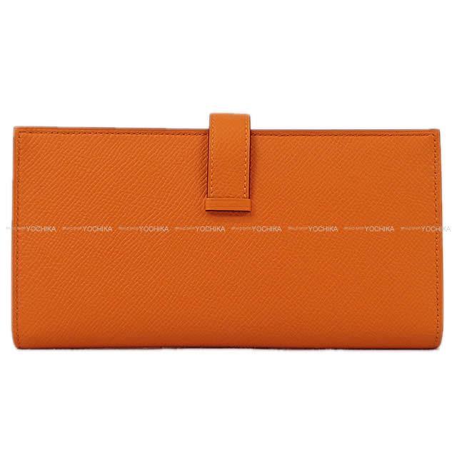 2018年 秋冬 HERMES エルメス 長財布 ベアンスフレ ヴェルソ アプリコットXローズアザレ エプソン 新品