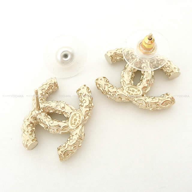 2019年 クルーズライン 新作 CHANEL シャネル キュービック ココマーク ラインストーン ピアス AB0918 新品