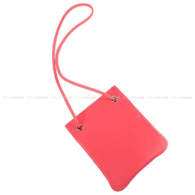 HERMES エルメス ショルダーバッグ アリーヌ(アリン)  MM ルージュXフォー