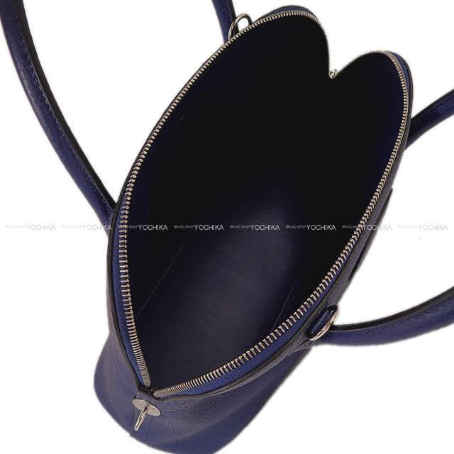 HERMES エルメス ハンドバッグ ボリード31 ブルーインク (ブルーアンクル) トリヨン シルバー金具 新品