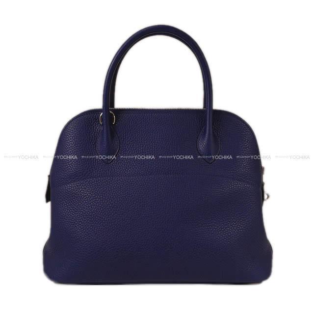 HERMES エルメス ハンドバッグ ボリード31 ブルーインク (ブルーアンクル) トリヨン シルバー金具 新品