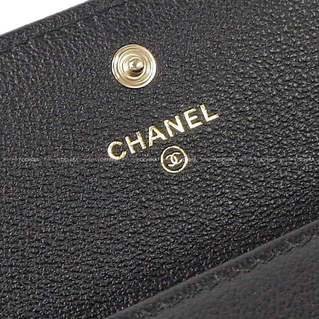 2019 銀座限定 CHANEL シャネル ビッグシェヴロンステッチ フラップ 長財布 黒(ブラック) A81602 新品