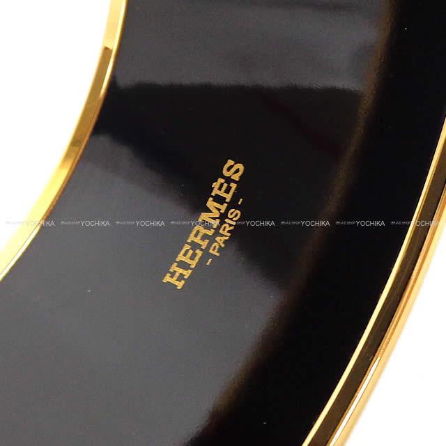 HERMES エルメス エナメル ブレスレット バングル エクストララージ "生