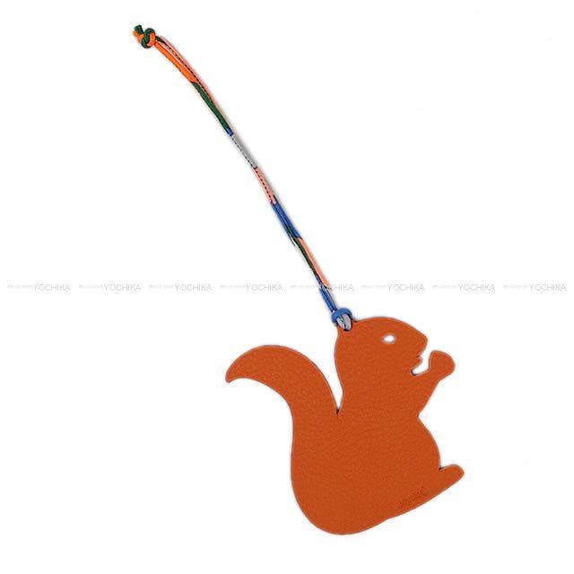 HERMES エルメス バッグチャーム オーナメント "プティアッシュ リス" ローズティリアン