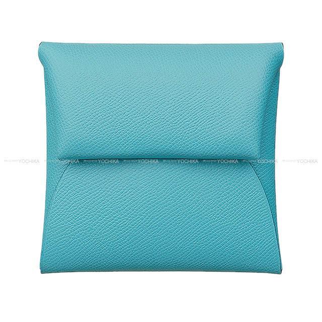 HERMES エルメス コインケース バスティア ブルーデュノール ヴォーマダム シルバー金具 新品