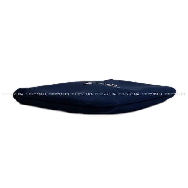 HERMES エルメス フラットポーチ "ネオバン" PM ブルー ポリアミド80%/エラスタン20% 新品