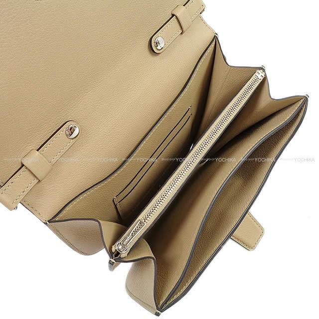 HERMES エルメス ショルダーウォレット "ミニ・コンヴォワイユール" トレンチ エバーカラー シルバー金具 新品未使用