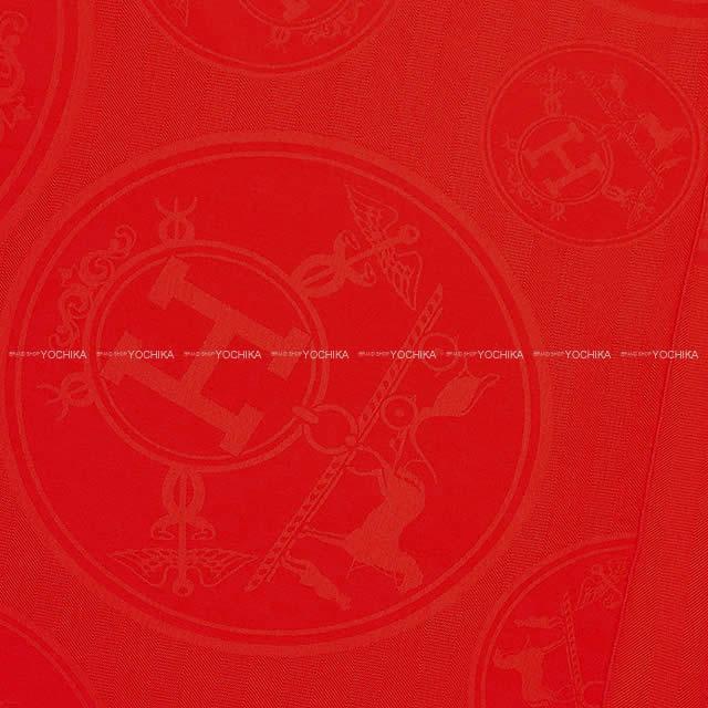 HERMES エルメス 大判 ストール ショール "ニューリブリス" ルージュヴィフ カシミア85% シルク15% 新品