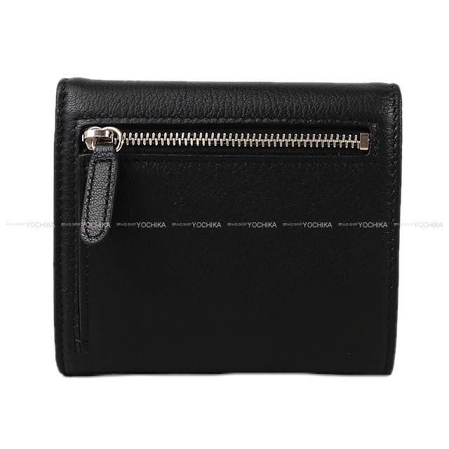 CHANEL シャネル "LA PAUSA" ココマーク ミニカメリア 三つ折 コンパクト財布 黒 A81954 新品