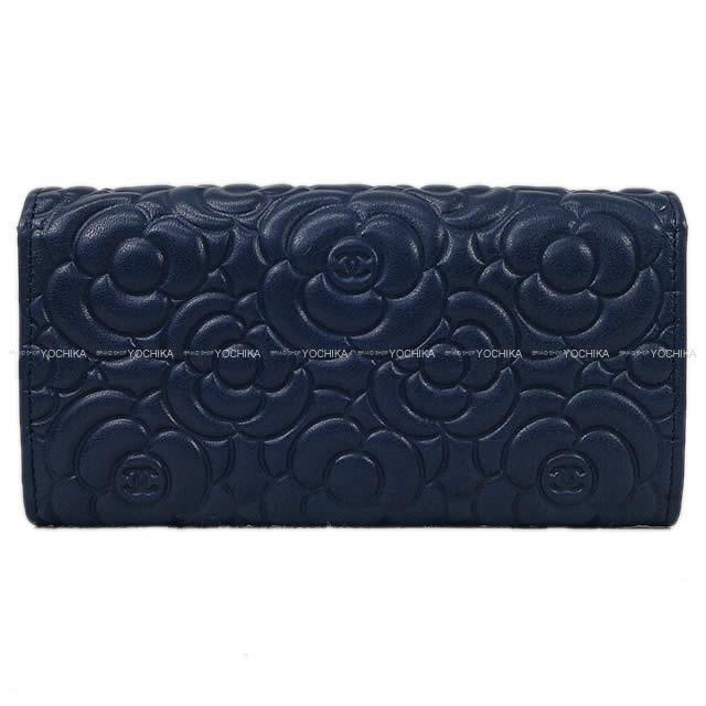 2019年春夏 プレコレクション 新作 CHANEL シャネル カメリア エンボス フラップ 長財布