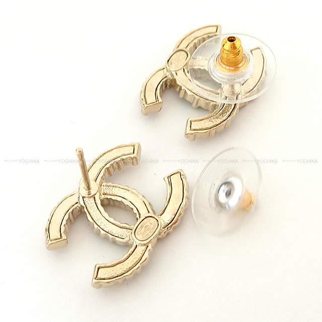 CHANEL シャネル ココマーク レインボー ラインストーン ピアス  