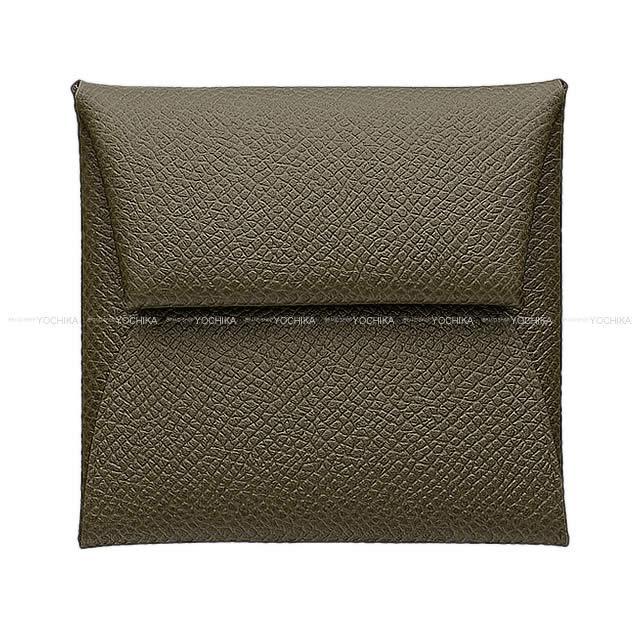 HERMES エルメス バスティア ヴェルソ コインケース ヴェールオリーヴXローズエグランタイン