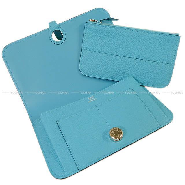 2019年春夏 新作 HERMES エルメス 長財布 ドゴンGM ブルーデュノール トゴ シルバー金具 新品