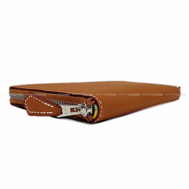 HERMES エルメス アザップ シルクイン 財布 "赤道直下" ゴールドXジョーヌドゥナポリ