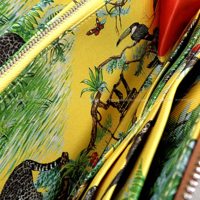 HERMES エルメス アザップ シルクイン 財布 "赤道直下" ゴールドXジョーヌドゥナポリ