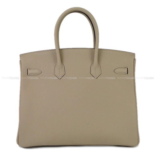 HERMES エルメス ハンドバッグ バーキン35 トゥルティールグレー トゴ シルバー金具 新品