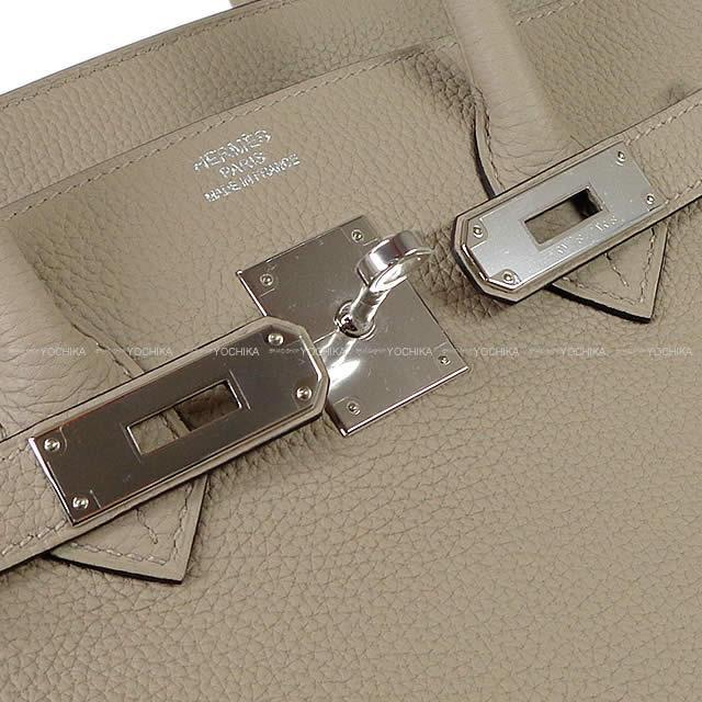 HERMES エルメス ハンドバッグ バーキン35 トゥルティールグレー トゴ シルバー金具 新品