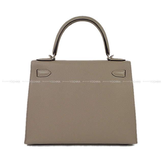 HERMES エルメス ハンドバッグ ケリー28 外縫い ジョーヌアンブル エプソン ゴールド金具 新品
