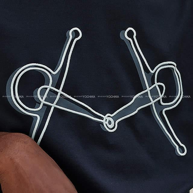 2019春夏 新作 HERMES エルメス メンズ カットソー "Mors" プリント コットンジャージー 半袖 Tシャツ #M