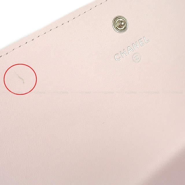 CHANEL シャネル ドーヴィル ファスナー付フラップ 長財布 ローズクレール ナイロンキャンバス A80053 新品未使用