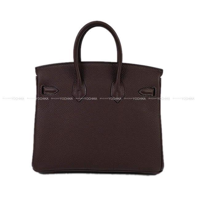 HERMES エルメス ハンドバッグ バーキン25 ショコラ トゴ ゴールド金具 新品