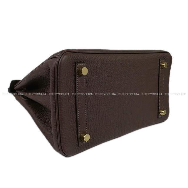 HERMES エルメス ハンドバッグ バーキン25 ショコラ トゴ ゴールド金具 新品