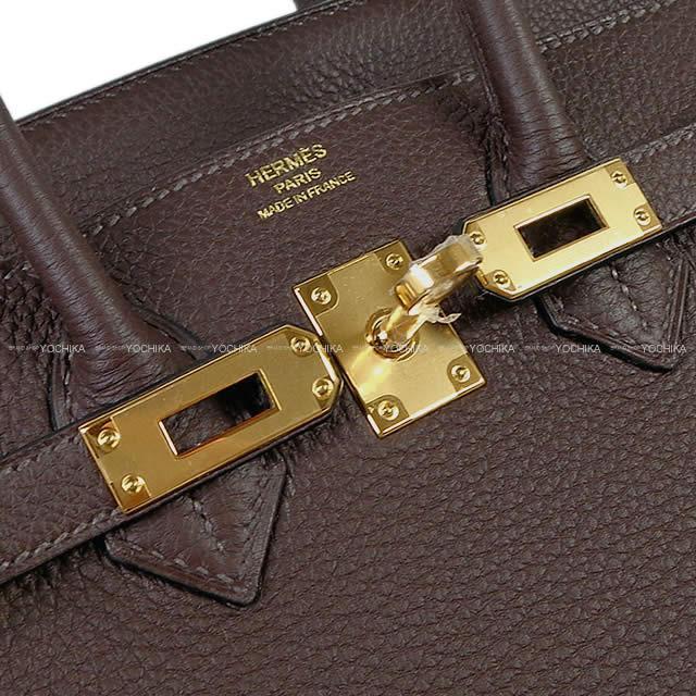 HERMES エルメス ハンドバッグ バーキン25 ショコラ トゴ ゴールド金具 新品