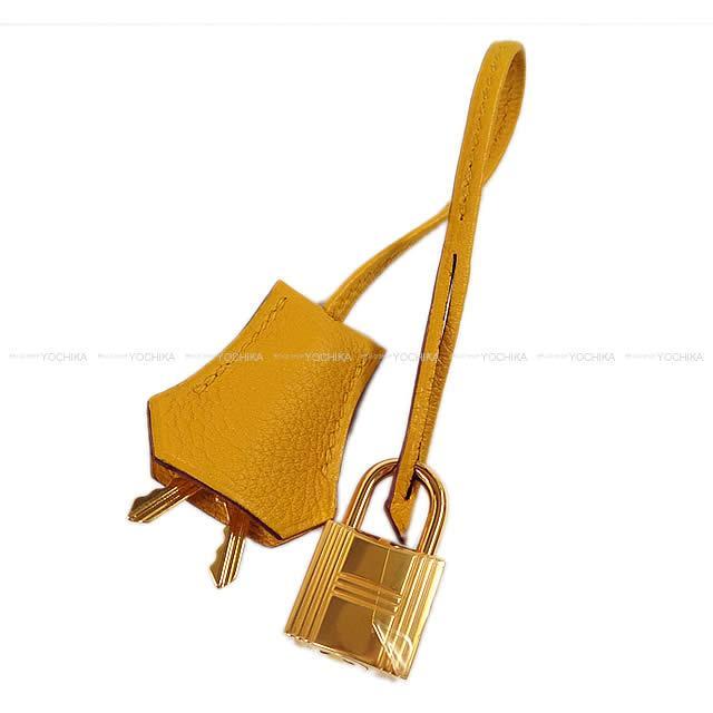 HERMES エルメス ハンドバッグ ケリー28 内縫い ジョーヌアンブル(アンバー) トゴ ゴールド金具 新品