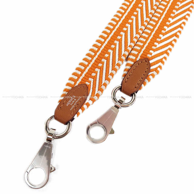 HERMES エルメス ショルダーストラップ "バンドリエール サングル 25mm" 105cm アプリコット