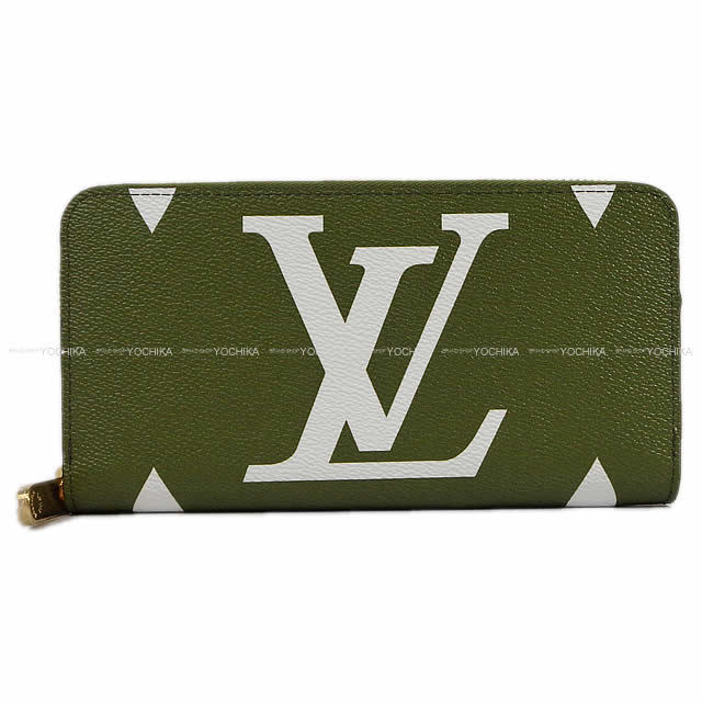 LOUIS VUITTON ルイ・ヴィトン 長財布 ジッピーウォレット カーキ ラージモノグラム