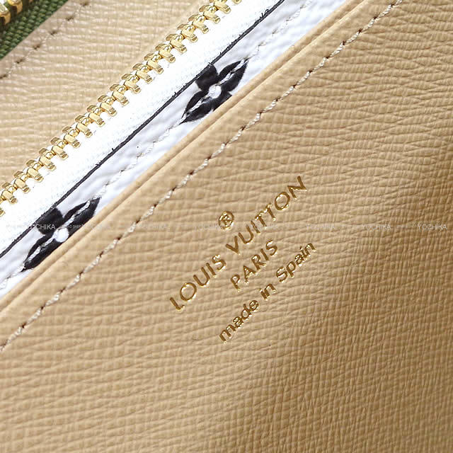 LOUIS VUITTON ルイ・ヴィトン 長財布 ジッピーウォレット カーキ ラージモノグラム