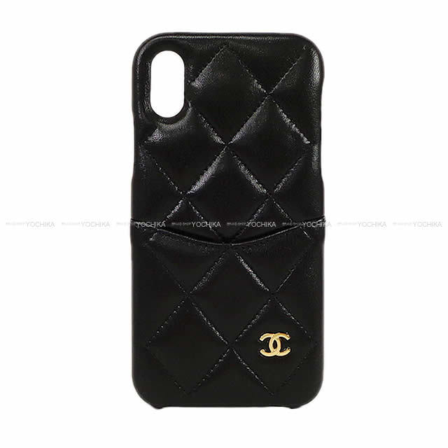 2019年 春夏 新作 CHANEL シャネル ココマーク マトラッセ iPhone7&8 ケース カバー A83563 黒/ボルドー ラムスキン 新品