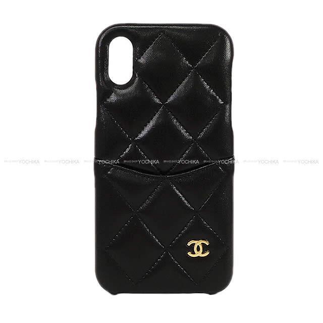 2019年 春夏 新作 CHANEL シャネル ココマーク マトラッセ iPhone7&8 ケース A83563 黒 新品