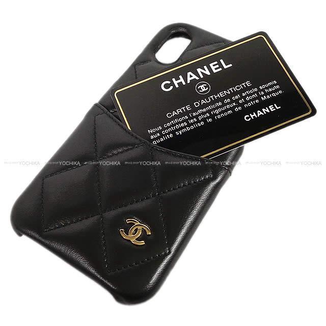 2019年 春夏 新作 CHANEL シャネル ココマーク マトラッセ iPhone7&8 ケース A83563 黒 新品