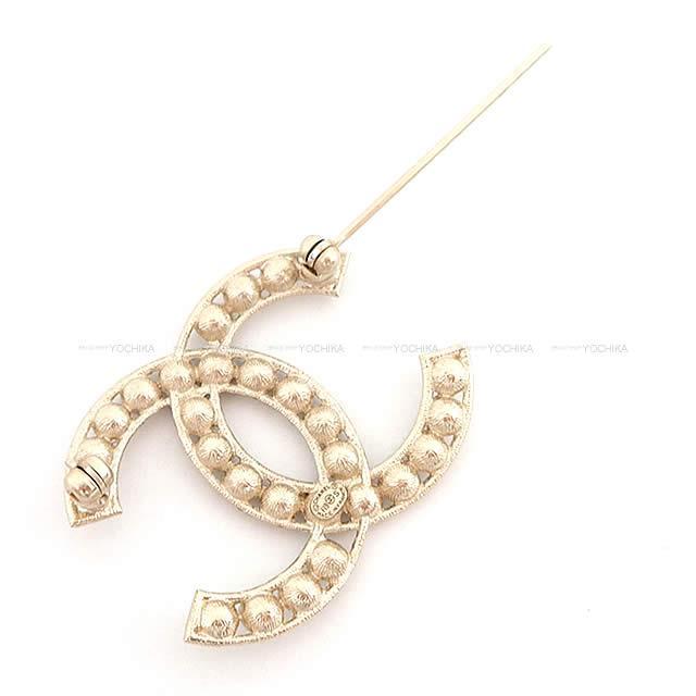 2019年 春夏 新作 CHANEL シャネル ココマーク ストラス ビッグ ラインストーン ブローチ AB1366新品