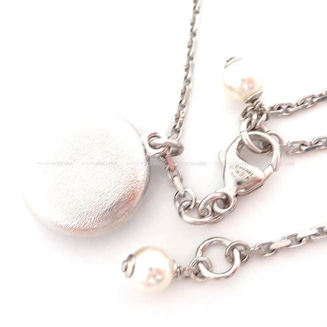 CHANEL シャネル ラウンド ラインストーン ココマーク ネックレス ネイビー A58428 新品