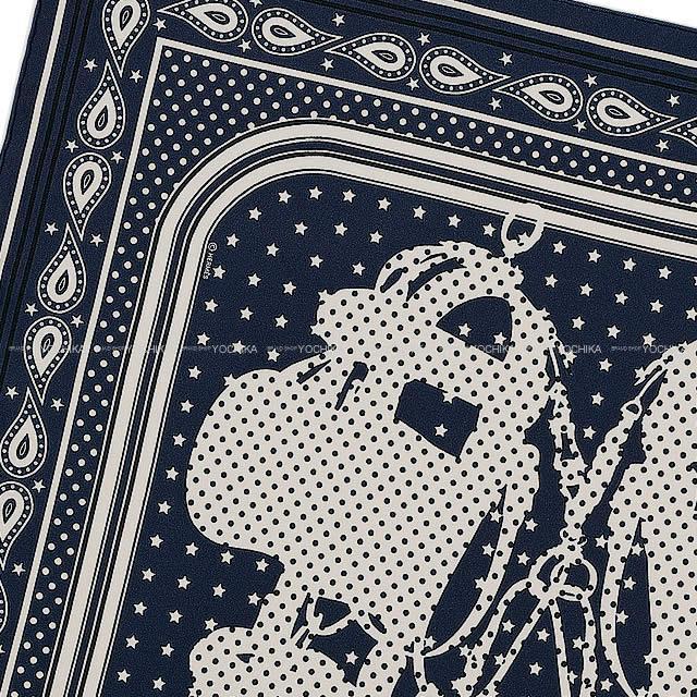2018年 秋冬 HERMES エルメス バンダナ カレ55 "ブリッド・ドゥ・ガラ" マリン