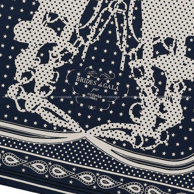 2018年 秋冬 HERMES エルメス バンダナ カレ55 "ブリッド・ドゥ・ガラ" マリン