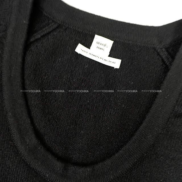 HERMES エルメス レディース 半袖 ニット #36 黒(ブラック) カシミヤ100% 新品