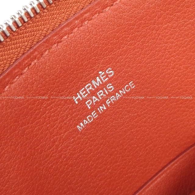 HERMES エルメス ミニポーチ "カレ ポケット ポーチ" ローズエテXジョーヌアンブル スイフト 新品