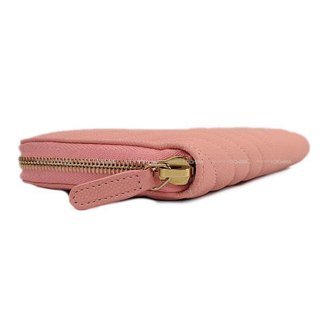 CHANEL シャネル シェヴロン キルティング ラウンドファスナー 長財布