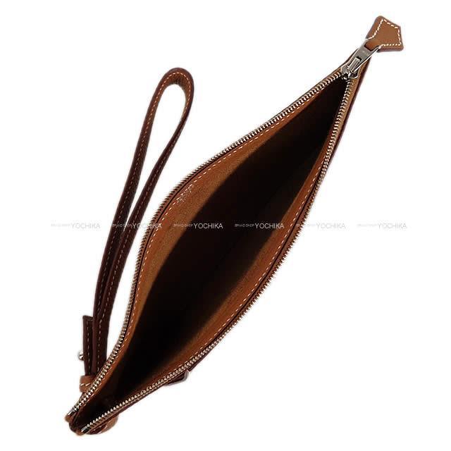 HERMES エルメス クラッチバッグ ポーチ "ポシェット ヴェルティージュ" MM ゴールド 新品未使用