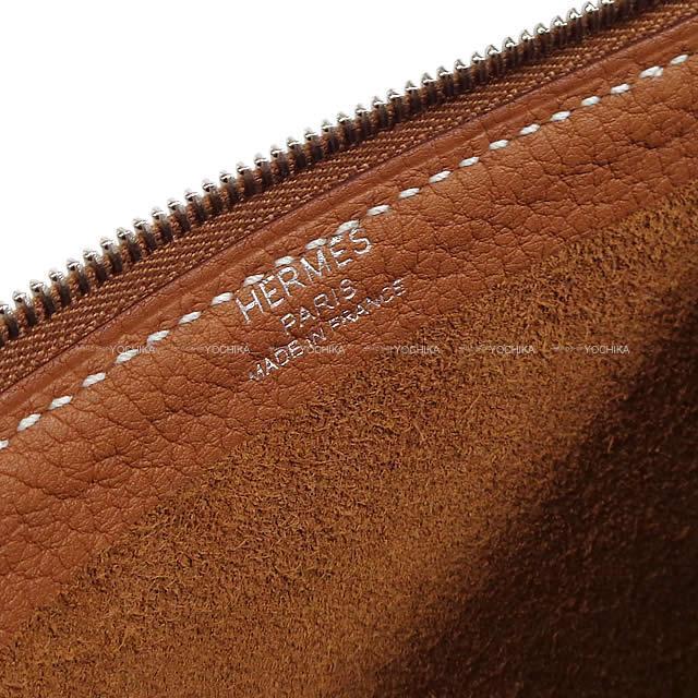 HERMES エルメス クラッチバッグ ポーチ "ポシェット ヴェルティージュ" MM ゴールド 新品未使用