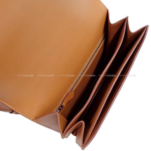 HERMES エルメス ショルダーバッグ 2002-20 ゴールド エバーカラー シルバー金具 新品