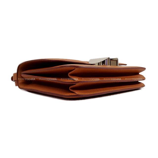 HERMES エルメス ショルダーバッグ 2002-20 ゴールド エバーカラー シルバー金具 新品